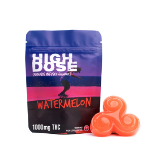 1000mg THC Gummies – High Dose Watermelon